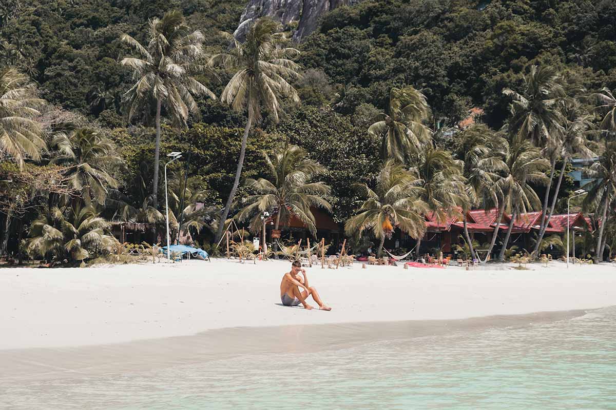 koh phangan palm tree beach